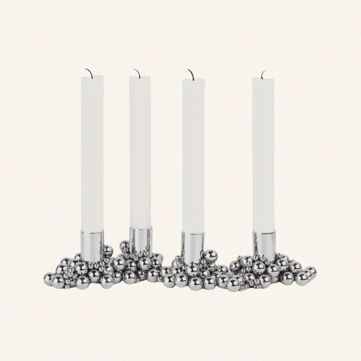 Molekyl Chrome Candle Holder - 4 pcs set