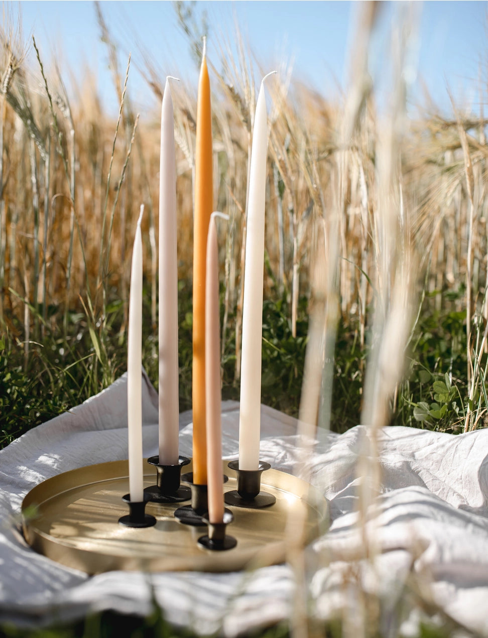 Pair of 12" Taper Candles