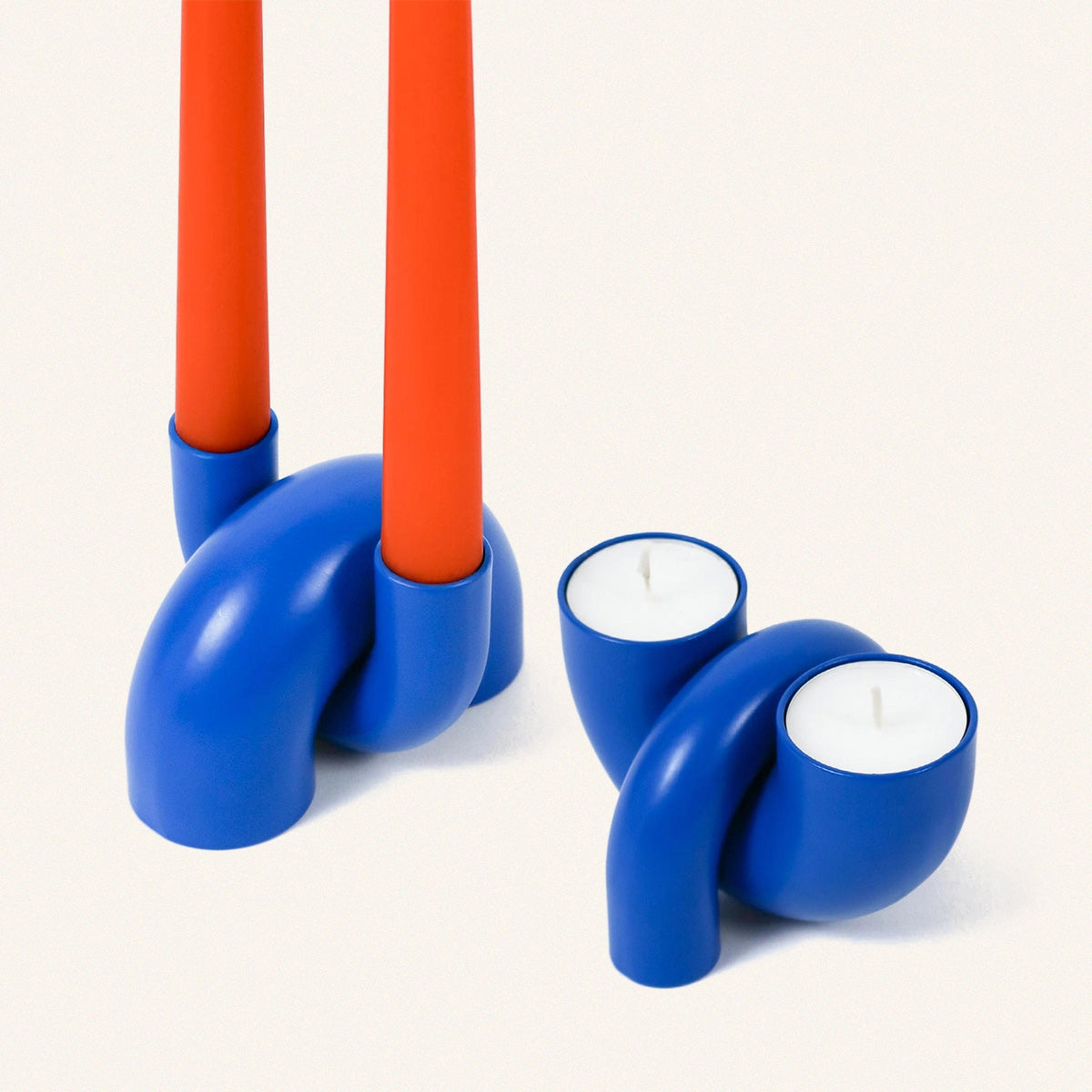 Macaroni 2-in-1 Candleholder - Tapers & Tealights - by Lex Pott